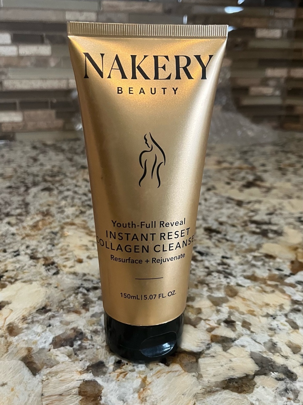 Nakery instant reset collagen cleanser, youth revealer, facial wash